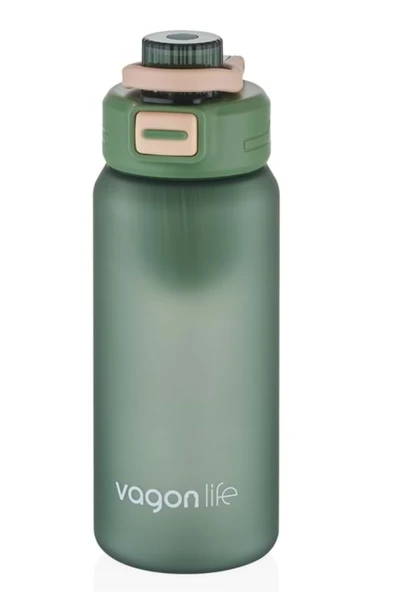 pipetsiz süzekli 700 ml suluk vagon plastic bottle green