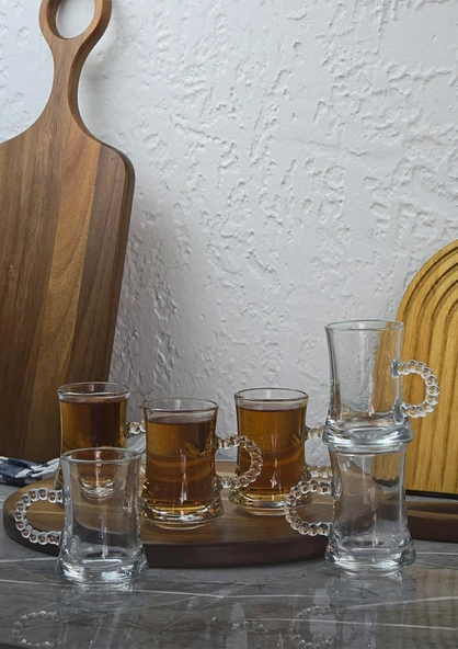 Pearl Çay Seti - 6lı Çay Bardağı Takımı - 6 Parça, 180 ML