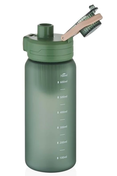 pipetsiz süzekli 700 ml suluk vagon plastic bottle green - 3