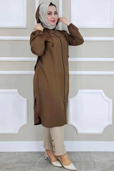 KADIN DİKME AKSESUAR DETAYLI TESETTÜR KAP