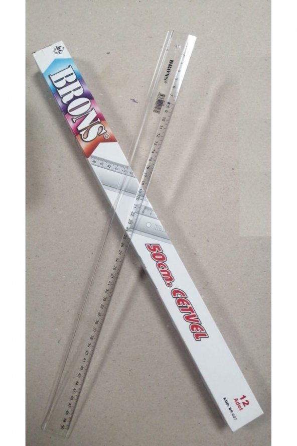 Cetvel 50 Cm Plastik 1 Adet