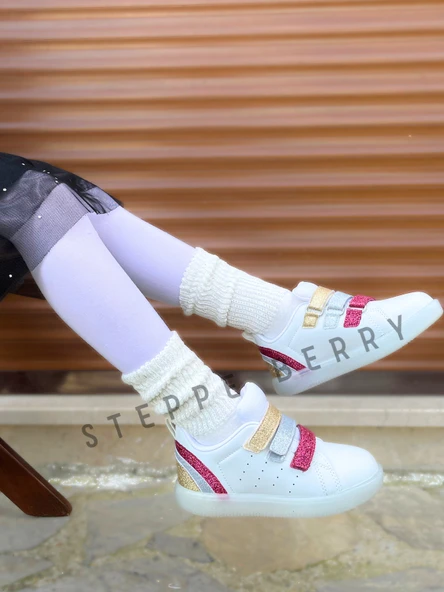 2 Çift Çocuk Krem Slouchy Çorap - 2