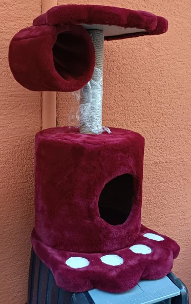 pati şekilli tırmalamalı kedi evi ürün görseli