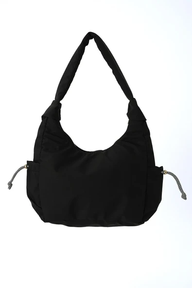 9053 Yan Çep Detay Çanta Siyah ürün görseli 1