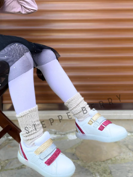 2 Çift Çocuk Kemik Slouchy Çorap - 2
