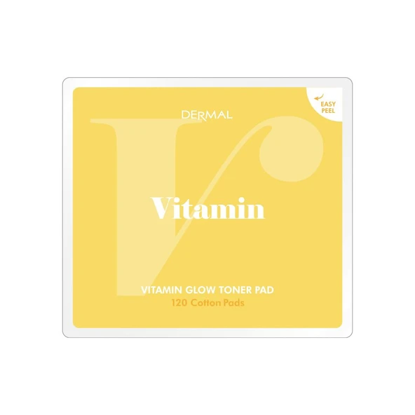 Dermal Vitamin Glow Toner Pad 120’li – Cilt Aydınlatıcı ve Vitamin Kompleksli Tonik Ped 180 ml - Resim 4