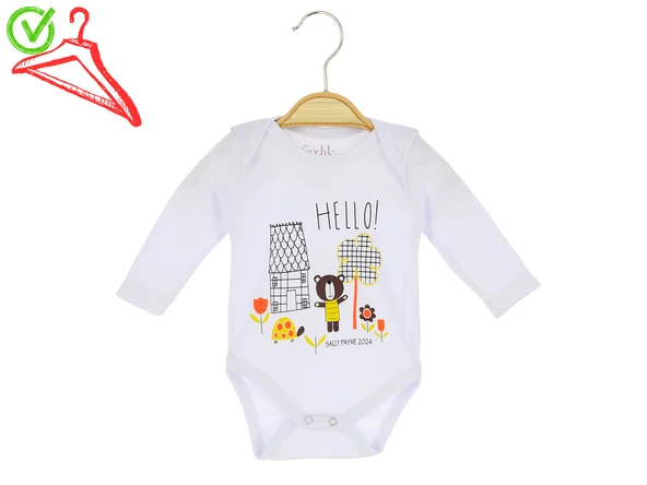 Bebek Body Hello Baskılı - 4