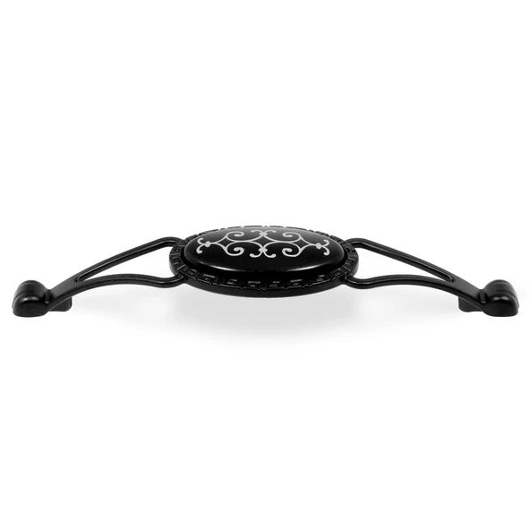 Seçil Çekmece Dolap Dolabı Kulpu Kulbu Siyah Metal Kulpları (128 MM-12.8 CM) (4 ADET) Mobilya Mutfak - 4