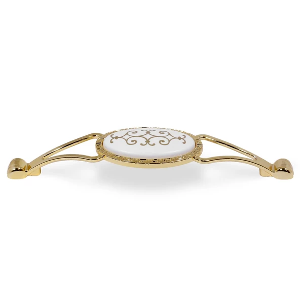Seçil Çekmece Dolap Dolabı Kapak Kulpu Kulpları Kulbu Gold Metal Kulp 128 Mm (4 ADET) Mobilya Mutfak - 4