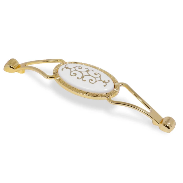 Seçil Çekmece Dolap Dolabı Kapak Kulpu Kulpları Kulbu Gold Metal Kulp 128 Mm (4 ADET) Mobilya Mutfak - 5