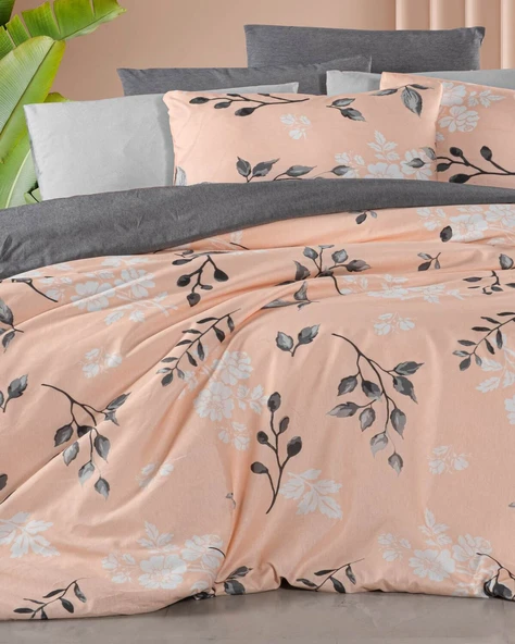 Lastikli Çarşaflı Tek Kişilik Nevresim Takımı Liza - 5