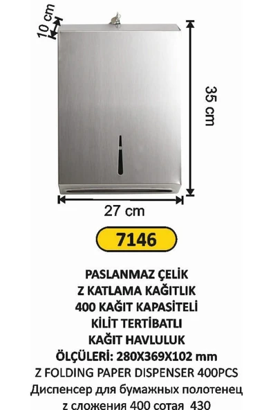 ARI  Z Katlama Kağıtlık 400 Lük 430