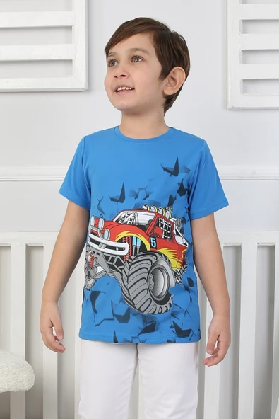 Erkek Çocuk T-Shirt Arabalı - 7