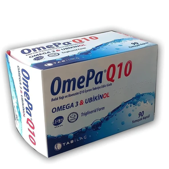 OmePa Q10 Omega 3 Ubiquinol 90 Kapsül ürün görseli 1