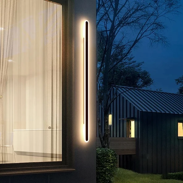 Ip Aplik duvar apliği dekortif açık alan dış mekan lamba aydınlatma ışık Su geçirmez Bahçe Led Modern A-IPD-5065 12W - Resim 5