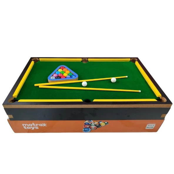 Matrax Ahşap Bilardo Oyunu Masa Üstü (Ayaksız Model) - 2