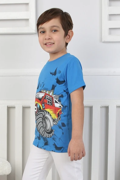 Erkek Çocuk T-Shirt Arabalı - 6