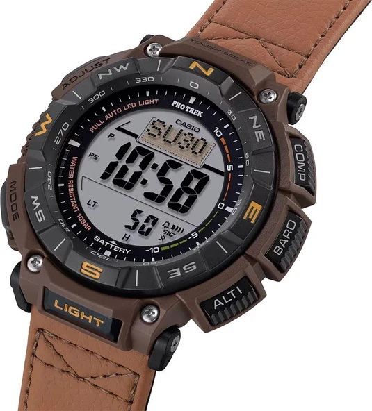 Casio Pro Trek PRG-340L-5DRGüneş Enerjili Erkek Kol Saati - 2