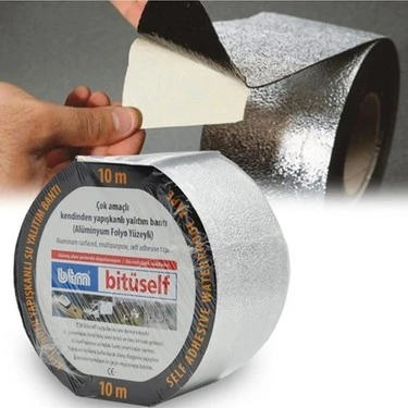 Bitüself 10 mt x 10 cm Bitüself Alüminyum Kaplı Oto Ses Su Yalıtım Bantı - 2