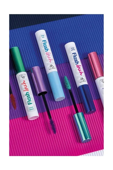 Golden Rose Flash Lash Colered Mascara No:05 Pink Blaze - Renkli Maskara - 5