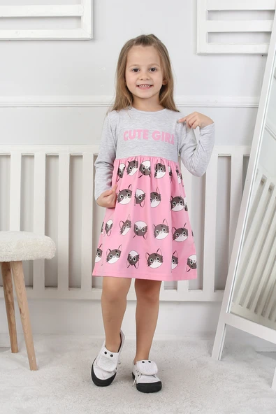 Kız Çocuk Elbise Cute Girl - 4
