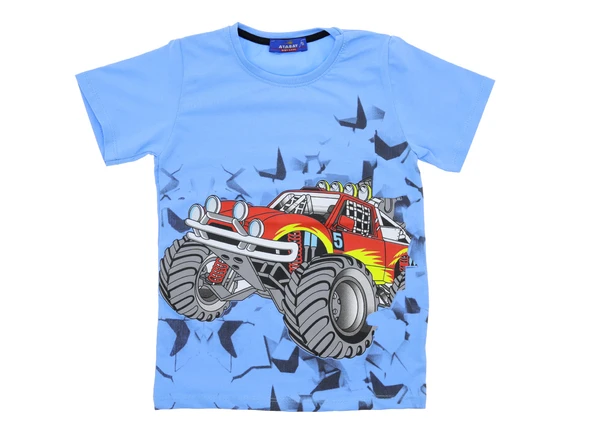 Erkek Çocuk T-Shirt Arabalı - 3