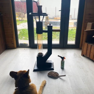 FÜZE PELET SOBASI İÇİN UYGUN 60 CM UZUNLUKTA CAM - 4