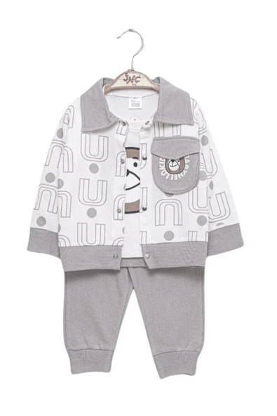 Erkek  Bebek Takım 3 Parça - Resim 2