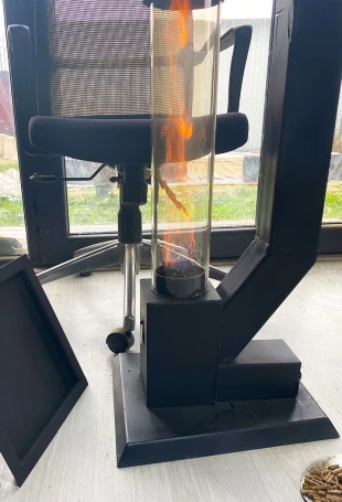 FÜZE PELET SOBASI İÇİN UYGUN 60 CM UZUNLUKTA CAM - 3