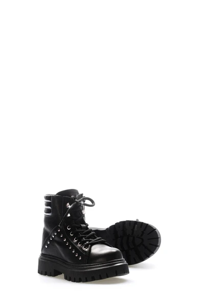 Hakiki Deri Kürklü  Unisex Çocuk Klasik Bot 612KFA1589-2 - 3