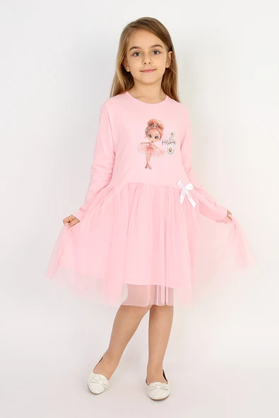 Kız Çocuk Tüllü Elbise - 4