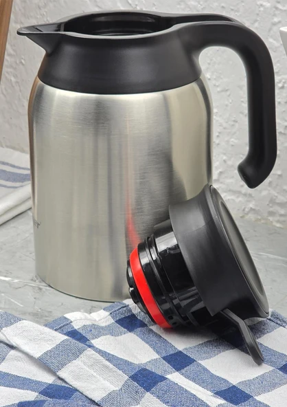 Çelik Termos - Çelik Çay Termosu - 1.5 Litre, 12 Saat - 2
