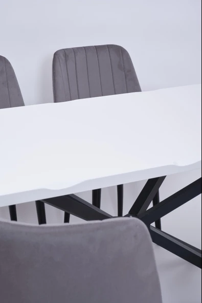 Kütük Milano MDF Mutfak Masa Sandalye Takımı 90x160 - 3