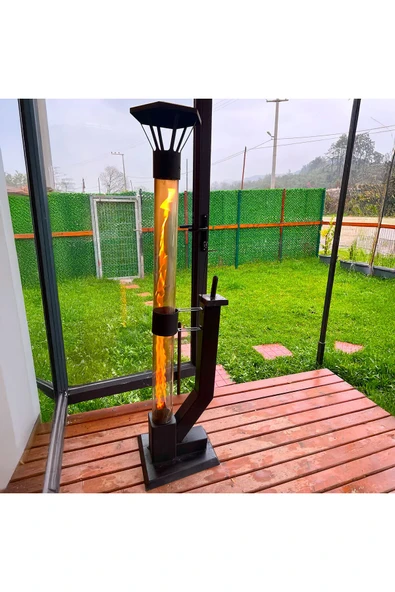 DUMANSIZ FÜZE-ROKET SOBA - PELET SOBASI 120 CM CAM - 3