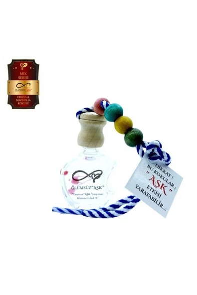 Ölümsüz Aşk Mix Serisi Fresia & Magnolia 5 Adet 12 ml Elma Şişe Oto Kokusu Araç Araba Parfümü