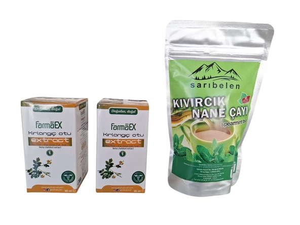 Kırlangıç Otu göz Damlası 50 ml x 2 adet & Kıvırcık Nane Çayı 30 bardak poşet ikili avantajlı set