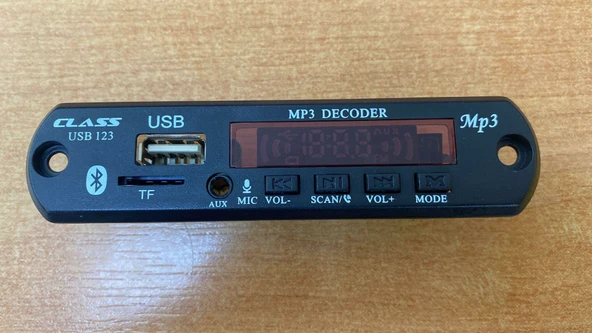 MP3 ARAÇ İÇİN ÇEVİRİCİ MODÜL USB-AUX-SD BLUETOOTH MİKROFONLU CLASS USB 123 - 2