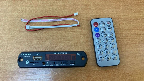 MP3 ARAÇ İÇİN ÇEVİRİCİ MODÜL USB-AUX-SD BLUETOOTH MİKROFONLU CLASS USB 123 - 3