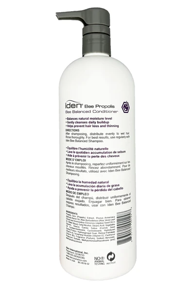 Iden Bee Balanced Propolis Özlü Dengeleyici Saç Kremi 946ML - Resim 2