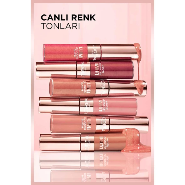 L’Oréal Paris Lumi Blush Likit Allık - 640 Glowy Rouge Paris - 6
