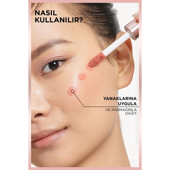 L’Oréal Paris Lumi Blush Likit Allık - 640 Glowy Rouge Paris - 7