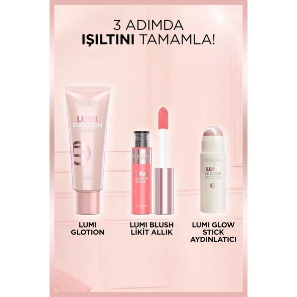 L’Oréal Paris Lumi Blush Likit Allık - 640 Glowy Rouge Paris - 8