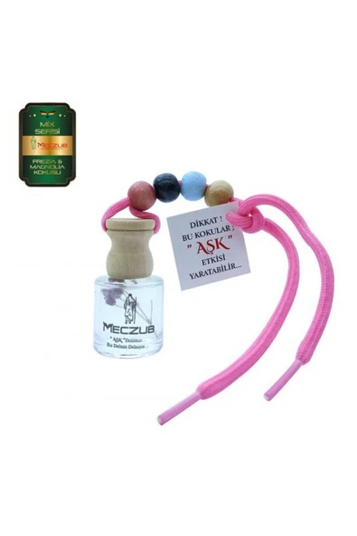 Meczub Mix Serisi Fresia & Magnolia 5 Adet 8 ml Silindir Şişe Oto Kokusu Araç Araba Parfümü