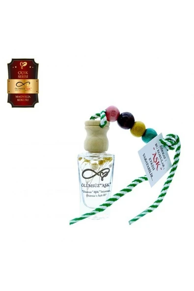 Ölümsüz Aşk Çiçek Serisi Magnolia 5 Adet 12 ml Heybet Şişe Oto Kokusu Araç Araba Parfümü