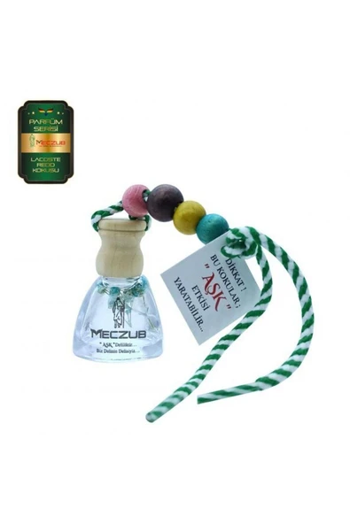Meczub Parfüm Serisi Lacostee Redd 10 Adet 10 ml Üçgen Şişe Oto Kokusu Araç Araba Parfümü