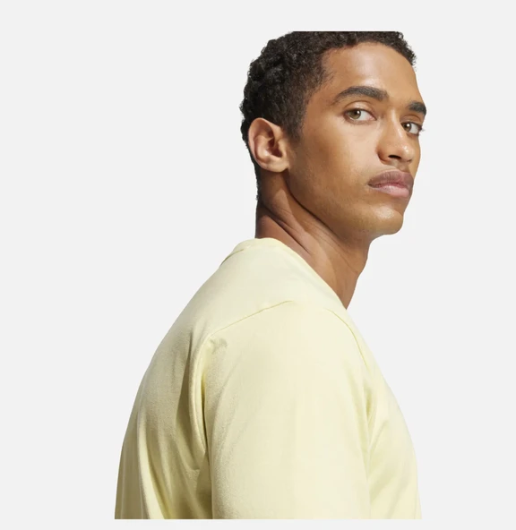 adidas Sportswear Essentials Linear Single Jersey Short-Sleeve Erkek Tişört JE9003 - 4