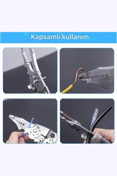 Elektrikçi Pense Çok Fonksiyonlu Paslanmaz Çelik 28 in 1 Otomotiv - Resim 4