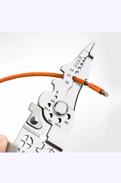 Elektrikçi Pense Çok Fonksiyonlu Paslanmaz Çelik 28 in 1 Otomotiv - Resim 12