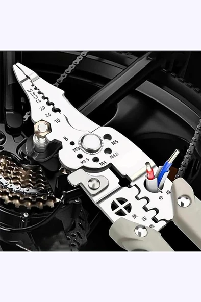 Elektrikçi Pense Çok Fonksiyonlu Paslanmaz Çelik 28 in 1 Otomotiv - Resim 10