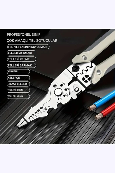 Elektrikçi Pense Çok Fonksiyonlu Paslanmaz Çelik 28 in 1 Otomotiv - Resim 2